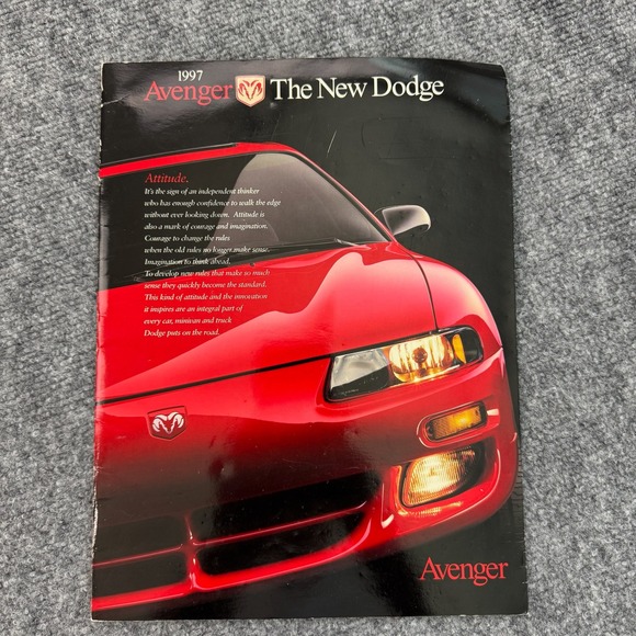 1997 Dodge Avenger Car Sales Brochure The New Dodge Collectible Automotive - Picture 1 of 8